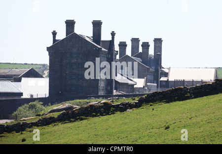 HMP Dartmoor.  Category C men's prison in Princetown high on Dartmoor in Devon. Picture by James Boardman. Stock Photo