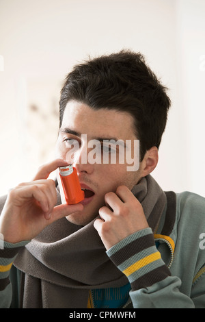 ASTHMA TREATMENT, ADOLESCENT Stock Photo