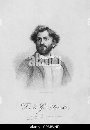 Friedrich Gerstaecker, 1845 Stock Photo