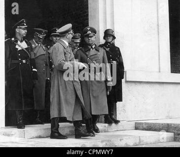 Heinrich Himmler and Adolf Hitler in Quedlinburg, 1938 Stock Photo ...