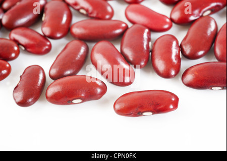 kidney beans on white Stock Photo