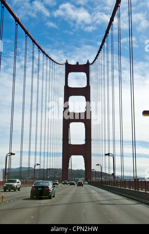 The world famous Golden Gate Bridge in San Francisco, California.