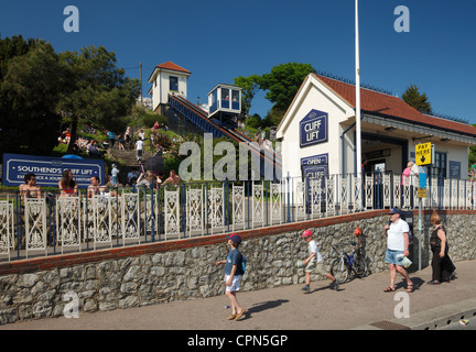 Southend on sea, Cliff lift. Stock Photo