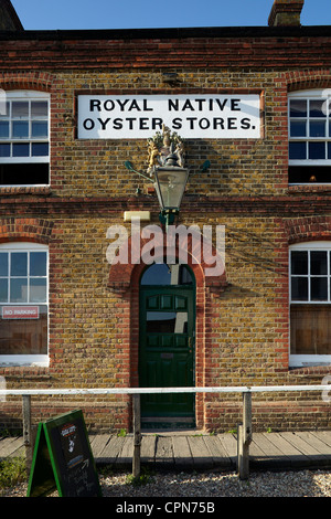The Royal Native Oyster Stores building, Whitstable, Kent, UK. Stock Photo