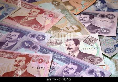 money / finances, banknote, Iraq, dinar, Iraqi banknote with the ...