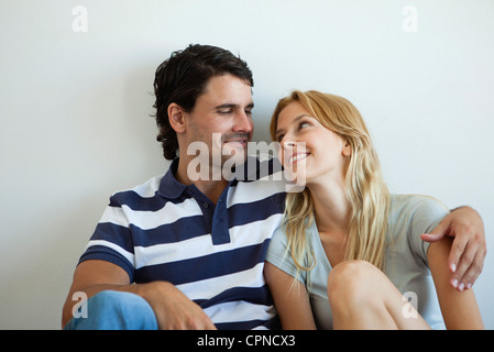 Couple looking at each other Stock Photo