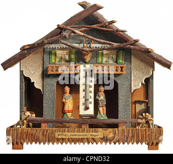 weather, weather house, Germany, circa 1929, Additional-Rights-Clearences-Not Available Stock Photo