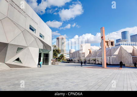 Middle East, Israel, Tel Aviv, exterior of the new Herta and Paul Amir building of the Tel Aviv Museum of Art Stock Photo