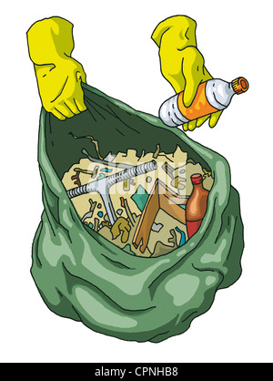 REFUSE COLLECTION Stock Photo
