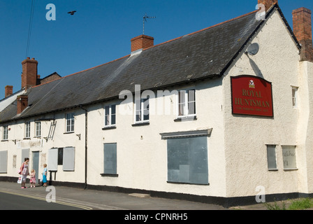 Wiliton Somerset Uk. Quantocks. Village pub closed down out of business. 2012, 2000s HOMER SYKES Stock Photo