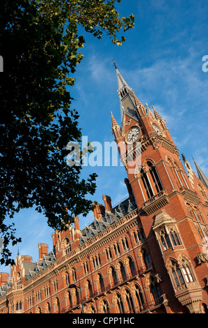 St Pancras Railway Station on a summers day in Lodnon, England. Stock Photo