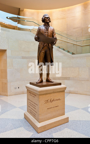 Thomas Jefferson Statue In The Virginia State Capitol Building Created By Ivan Schwartz And Unveiled On May 4, 2012 Stock Photo