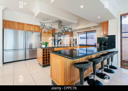 Stylish kitchen in luxurious house Stock Photo