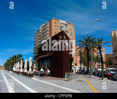 Spain Andalusia Cadiz Quilla modern design bar restaurant Stock Photo