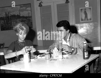 JAMES DARREN with wife Evy Norlund.Supplied by   Photos inc.(Credit Image: Â© Supplied By Globe Photos Inc/Globe Photos/ZUMAPRESS.com) Stock Photo