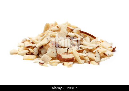 pile chopped Brazil nuts Stock Photo