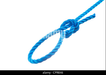 Slip knot isolated on white background Stock Photo