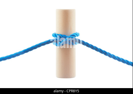 Clove hitch isolated on white background Stock Photo