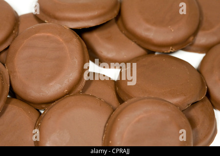 Tagalongs Girl Scout cookies.  Stock Photo