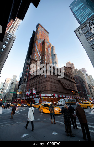 Carnegie Hall at 881 Seventh Avenue in Manhattan, New York City Stock Photo