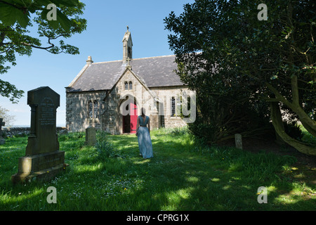 St Oswald's Church at Heavenfield Stock Photo