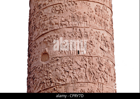 Section of Trajan's Column, Rome, Italy Stock Photo