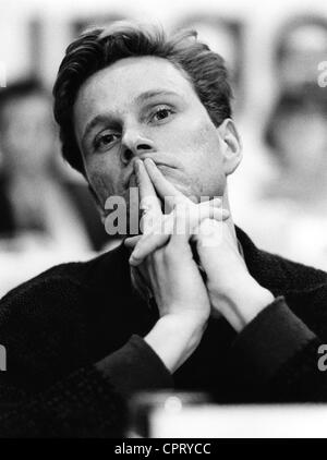 Westerwelle, Guido, 27.12.1961 - 18.3.2016, German politician (Free Democratic Party, FDP), portrait, as Chairman of the Young Liberals, at the federal congress of the Young Liberals, Freiburg, Germany, 6.- 8.12.1985,