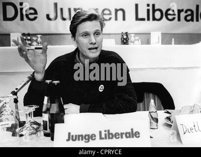 Westerwelle, Guido, 27.12.1961 - 18.3.2016, German politician (Free Democratic Party, FDP), half length, as Chairman of the Young Liberals, at the federal congress of the Young Liberals, Freiburg, Germany, 6.- 8.12.1985,
