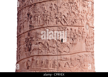 Section of Trajan's Column, Rome, Italy Stock Photo