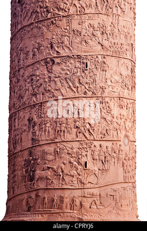 Section of Trajan's Column, Rome, Italy Stock Photo