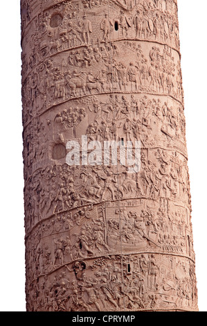 Section of Trajan's Column, Rome, Italy Stock Photo