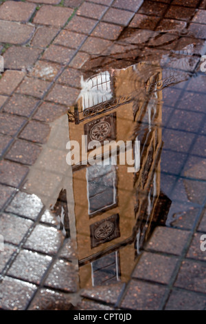 Street Reflections in Lionshead Village - Vail, Colorado USA Stock Photo