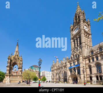 manchester town hall albert square Manchester city centre Greater Manchester England UK GB EU Europe Stock Photo