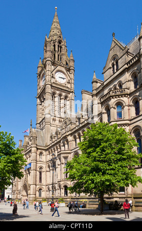 manchester town hall albert square Manchester city centre Greater Manchester England UK GB EU Europe Stock Photo