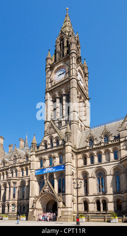 manchester town hall albert square Manchester city centre Greater Manchester England UK GB EU Europe Stock Photo