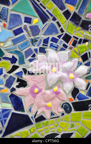 Colorful mosaics in Albuquerque, New Mexico, USA Stock Photo