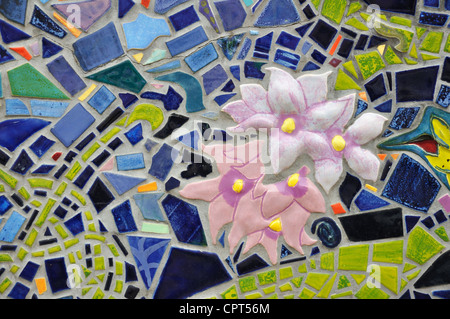 Colorful mosaics in Albuquerque, New Mexico, USA Stock Photo