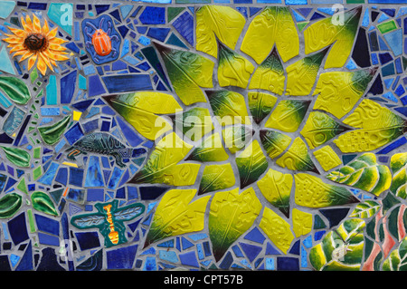 Colorful mosaics in Albuquerque, New Mexico, USA Stock Photo