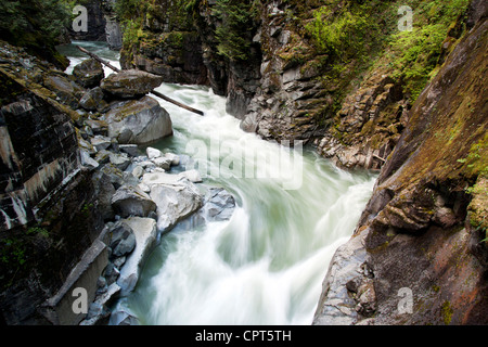 Coquihalla River near Othello Tunnels -  Coquihalla Canyon Provincial Park - Hope, British Columbia, Canada Stock Photo