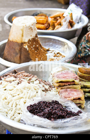 Burmese dessert  [street food ] Stock Photo