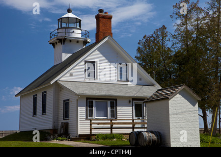 Old Mission Lighthouse near Traverse City, Michigan Stock Photo