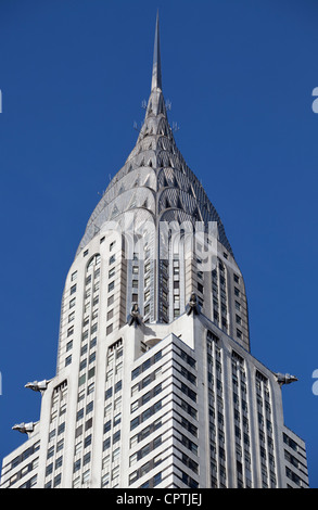 Chrysler Building at 42nd St and Lexington Avenue, New York City. Stock Photo