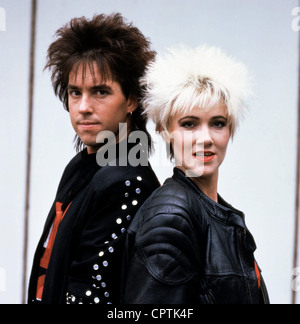 Roxette, Swedish pop band, founded in 1986, Per Gessle, Marie Fredriksson, portrait, September 1989, Stock Photo
