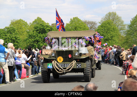 Dodge WC52 Weapons Carrier (1944), Vintage Vehicle Parade, Chestnut Sunday, Bushy Park, Hampton Court, England, UK, Europe Stock Photo