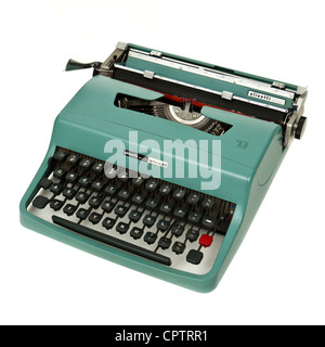 Vintage 1960's Olivetti Lettera 32 portable typewriter, designed by Marcello Nizzoli in 1963. Stock Photo