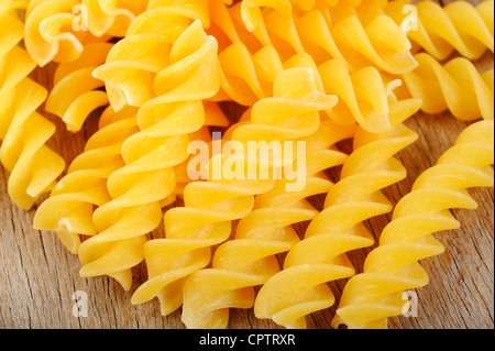 Download Fusilli Pasta On Yellow Background Top View Variety Of Macaroni Italian Food Stock Photo Alamy PSD Mockup Templates