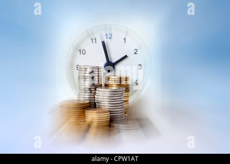 time is money business concept Stock Photo