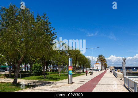 Waterfront promenade in Portimao, Algarve, Portugal Stock Photo