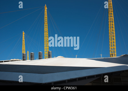 Abstract architecture of O2 Arena - formally Millennium dome, London, England. Stock Photo