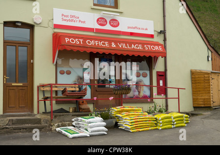 Llangammarch Wells Post Office and Village Store. Stock Photo